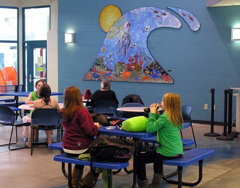 ‘THE WAVE” Installed at the Diamond Park Aqutic Center, Juneau,2013