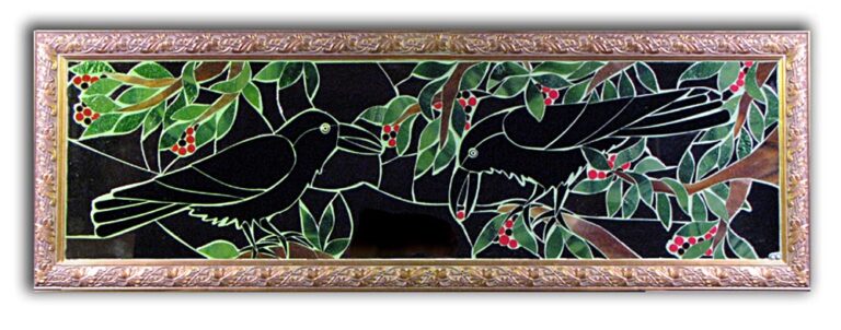 Over Door Transom – “Berry Pickin'”  SOLD