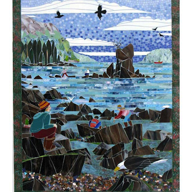 “Minus Tide”-  4’x5′ –    Dzantik Heeni School  – Juneau