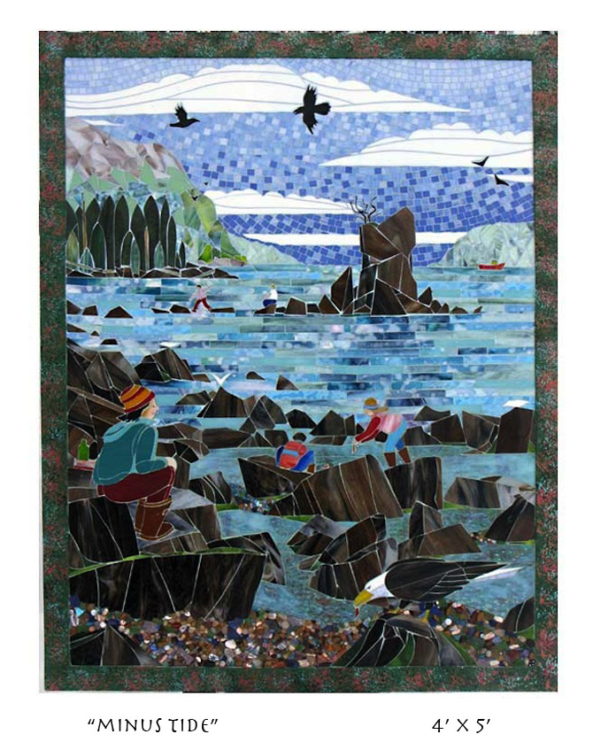 “Minus Tide”-  4’x5′ –    Dzantik Heeni School  – Juneau