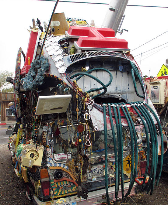 Desert art in Goldfield, Calif.