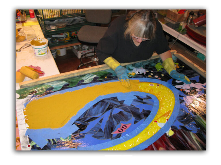 Grouting the yellow brick road