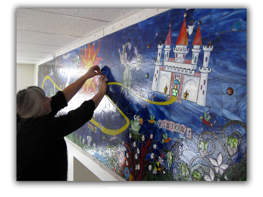 Haines School ,Final touches on the right side