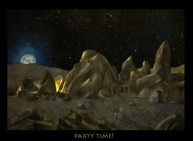 Party Time!  A full moon night in the “Alabama Hills”. The high desert at its best! SOLD