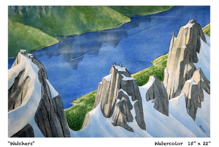 “Watchers”             15″ x 22″         $950